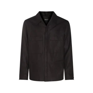 BLACK LINEN CASUAL JACKET