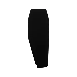 BLACK MIDI SKIRT