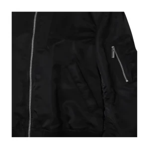 BLACK NYLON CASUAL JACKET