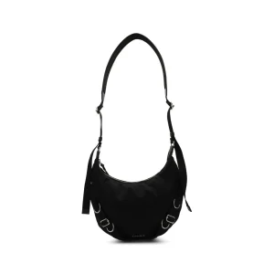 BLACK NYLON VOYOU SHOULDER BAG