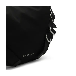 BLACK NYLON VOYOU SHOULDER BAG