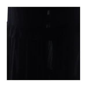 BLACK SILK MAXI SKIRT