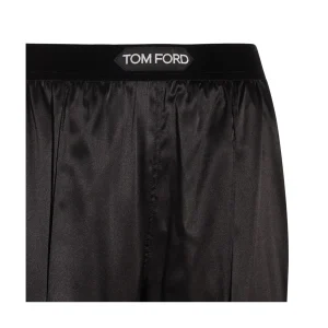 BLACK SILK PANTS