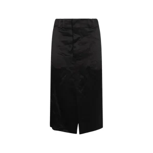 BLACK SILK SKIRT