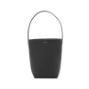 BLACK SMALL N/S PARK LEATHER TOTE BAG