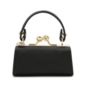 BLACK TOP HANDLE BAG