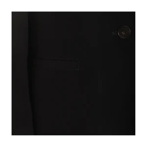BLACK VISCOSE CASUAL JACKET