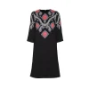 BLACK VISCOSE DRESS