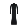 BLACK VISCOSE DRESS