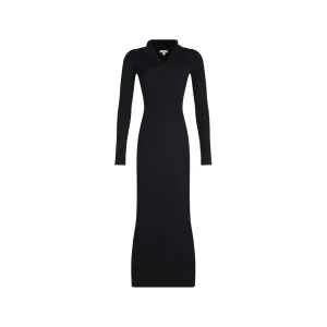 BLACK VISCOSE DRESS