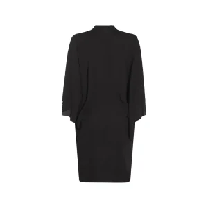 BLACK VISCOSE DRESS