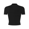BLACK VISCOSE KNITWEAR