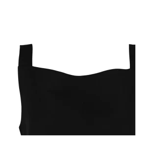 BLACK VISCOSE MINI DRESS