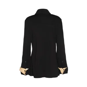 BLACK VISCOSE SHIRT