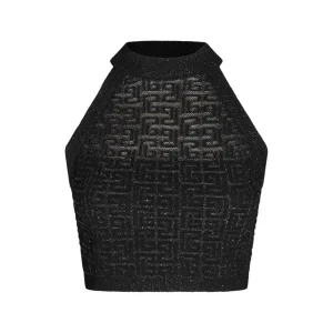 BLACK VISCOSE TOP
