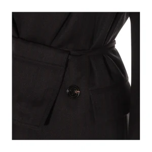 BLACK WOOL CASUAL JACKET
