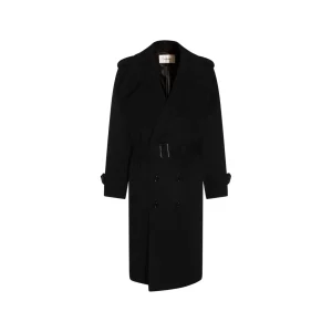 BLACK WOOL COAT