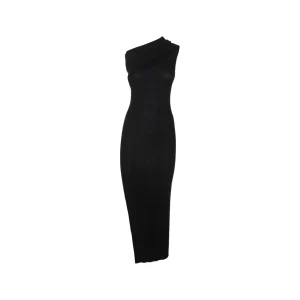 BLACK WOOL DRESS