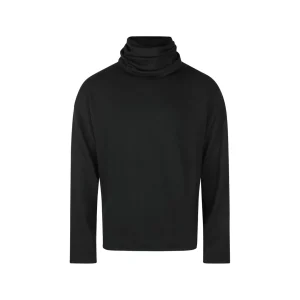 BLACK WOOL KNITWEAR