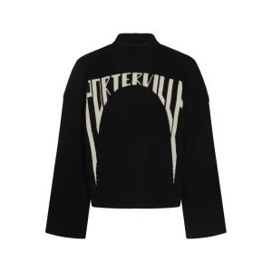 BLACK WOOL KNITWEAR