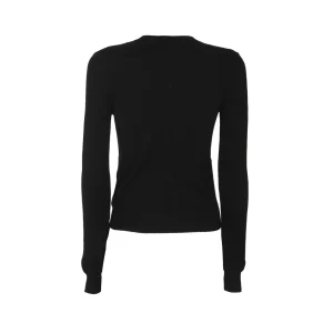 BLACK WOOL KNITWEAR