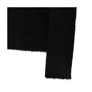 BLACK WOOL KNITWEAR