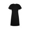 BLACK WOOL MINI DRESS