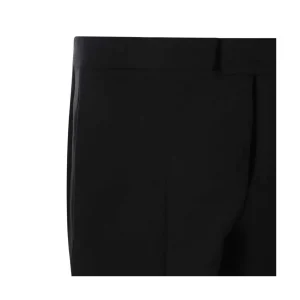 BLACK WOOL PANTS