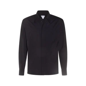 BLACK WOOL SHIRT
