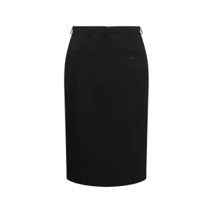 BLACK WOOL SKIRT