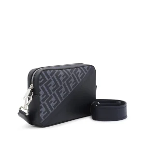 BLUE CAMERA CASE DIAGONAL CROSSBODY BAG