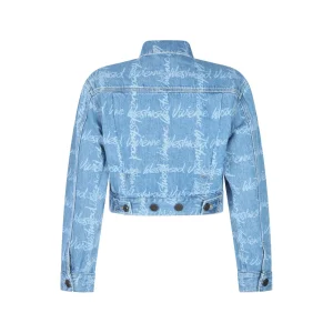 BLUE COTTON CASUAL JACKET