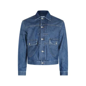 BLUE COTTON DENIM JACKET