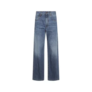 BLUE COTTON DENIM JEANS