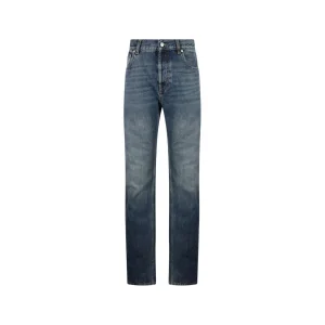 BLUE COTTON DENIM JEANS