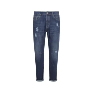 BLUE COTTON DENIM JEANS