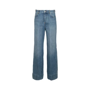 BLUE COTTON DENIM JEANS