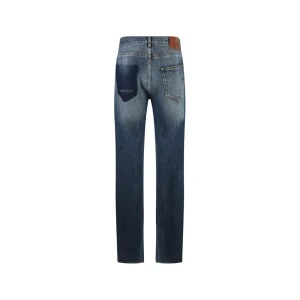 BLUE COTTON DENIM JEANS