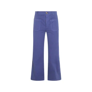 BLUE COTTON PANTS