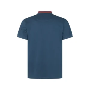 BLUE COTTON POLO SHIRT