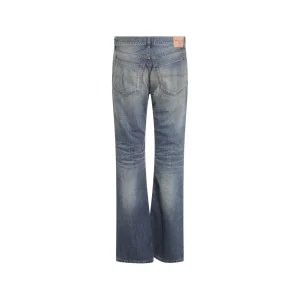 BLUE GREY COTTON DENIM JEANS