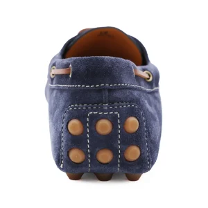 BLUE LEATHER LOAFERS