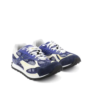 BLUE LEATHER SNEAKERS