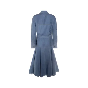 BLUE MIDI DRESS