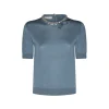 BLUE WOOL KNITWEAR