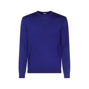 BLUE WOOL KNITWEAR