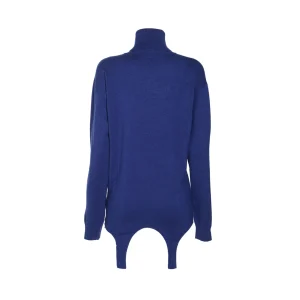 BLUE WOOL KNITWEAR