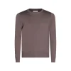 BROWN COTON KNITWEAR