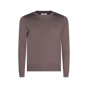 BROWN COTON KNITWEAR