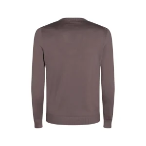 BROWN COTON KNITWEAR
